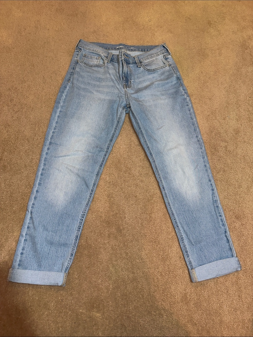 Old Navy Light Wash Mid-Rise WOW Boyfriend Jeans